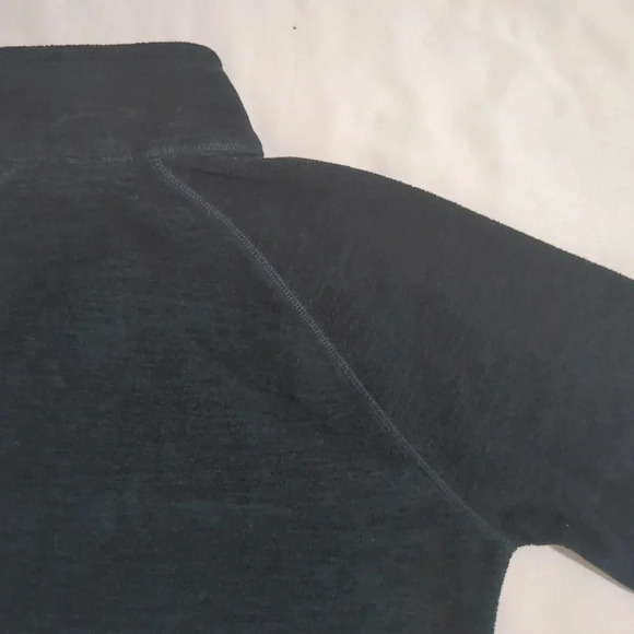 Eddie Bauer Quest Fleece 1/4-Zip - Solid, Color Dark Green/Black Size S - Picture 10 of 14